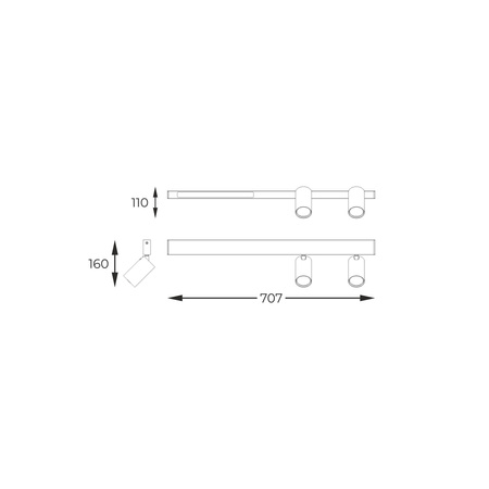 S230757203 MANNARI LISTWA CZARNA/BLACK - Zuma Line