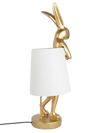 KARE lampa stołowa RABBIT 88 cm biała / złota (52523) - Kare Design