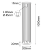 Lampa stojąca ogrodowa Hagi - Antracyt (1000 mm)   (9907) - Shilo Garden