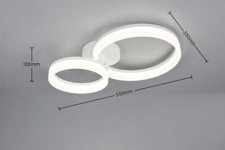 Geometryczna lampa przysufitowa SCOPE (R63601231) - RL