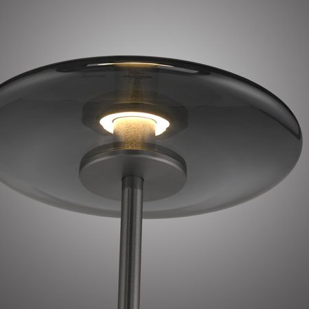 Lampa podłogowa z dotykowym ściemniaczem PURE VITRUM SZARY (481-15) - Paul Neuhaus