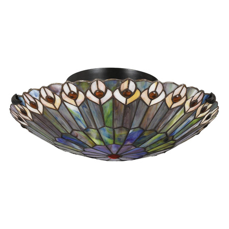 Plafon Watkins - 2 źródła światła - Valiant brąz (QZ-WATKINS-F-VB) - Elstead Lighting