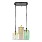 Lampa wisząca MARCO GREEN 3 PŁ KOŁO (3325) - TK Lighting