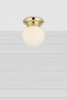 RONDA Ceiling 1L White/Brass IP44 (109030) Markslojd