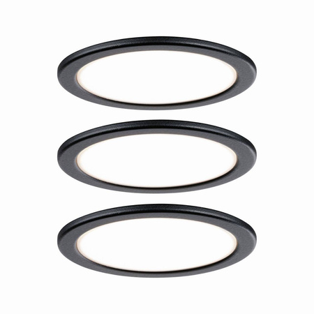 Zestaw opraw meblowych z zasilaczem LED 3x 3,5W 2700K Czarny (PL99990) - PAULMANN