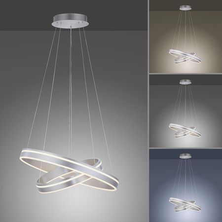 Q-VITO LAMPA WISZĄCA SREBRNY (8420-55) - Paul Neuhaus