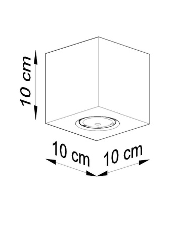 Plafon QUAD naturalne drewno (SL.0493) - Sollux