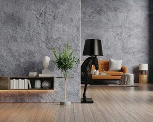 Lampa podłogowa KOŃ HORSE STAND S czarna - włókno szklane (JB001S) - King Home