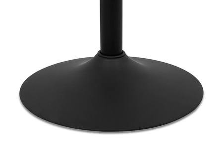 Krzesło barowe VOLT regulowane czarne / ciemny wiąz (KH010100966) - King Home