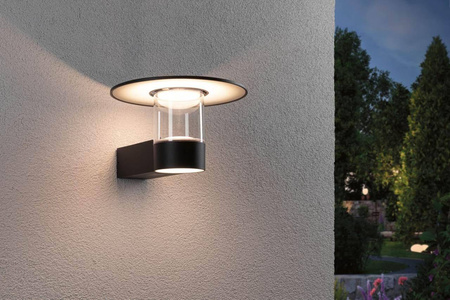 Oprawa elewacyjna SIENNA LED PIR IHF 1X9W 1X3W 500lm 3000K IP44 230V antracyt aluminium (PL94834) - PAULMANN