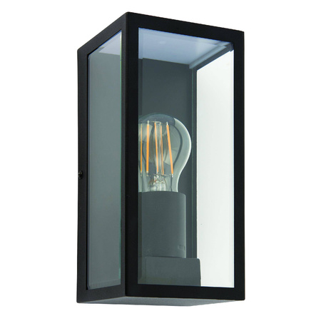 Kinkiet Breton wall Black IP44 28W (78757) - Saxby