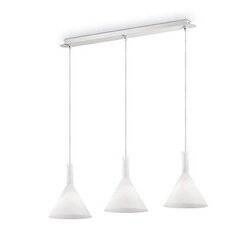 Biała lampa wisząca COCKTAIL SB3 mała (074245) Ideal Lux - żyrandol