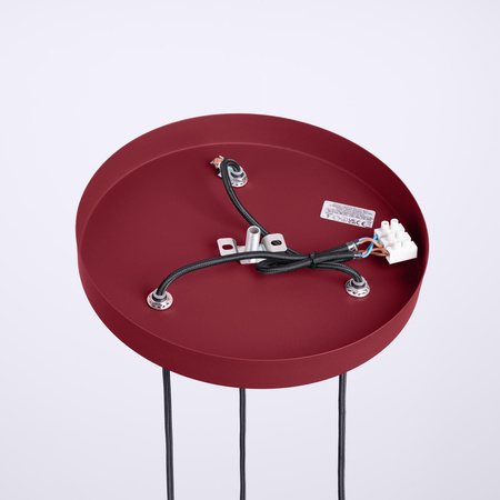 Lampa wisząca HALO 3P burgund (SL.1750) - Sollux Lighting