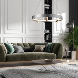 Ledowa lampa wisząca Spectra No.3  Altavola Design  (LA114/P_60_3+1_grey_gold) - ALTAVOLA DESIGN