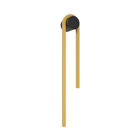 SCONCE LED LIGHT 13W 3000K ALUMINIUM-PC DIFFUSER, GOLD-BLACK (23107 Zambelis) - Zambelis