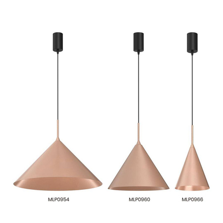 Lampa wisząca CAPITAL miedziana Ø17cm (MLP0966) - Milagro