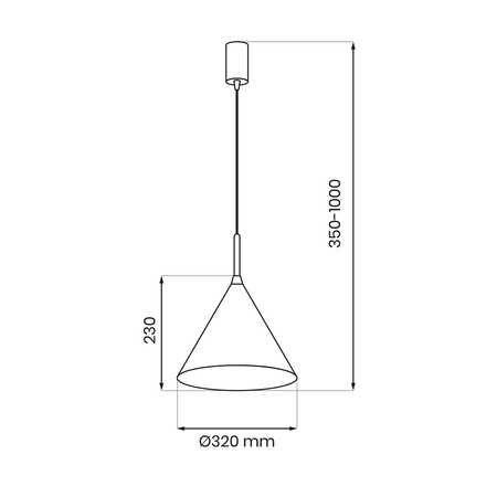 Lampa wisząca CAPITAL zielona Ø32cm (MLP0961) - Milagro