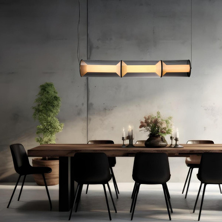 Lampa wisząca Aeris 3 linia transparent LED CCT (LP-2137/3L TR) - Light Prestige