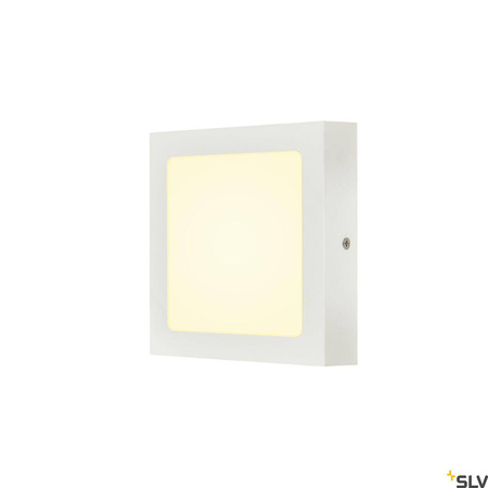 SENSER 18, lampa sufitowa natynkowa LED indoor, kwadratowa, kolor biały, 3000K (1003018) - SLV