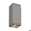 THEO WALL, lampa ścienna outdoor, QPAR51, kwadratowa, srebrnoszara, maks. 35W (229524) - SLV
