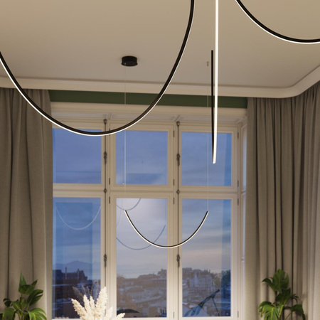 Lampa wisząca ALVAR 1 czarny LED 3000K (TH.545) - Thoro Lighting