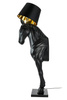 Lampa podłogowa KOŃ HORSE STAND M czarna - włókno szklane (JB001L) - King Home