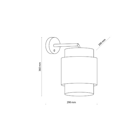 Kinkiet BOHO czarny (6550) - TK Lighting