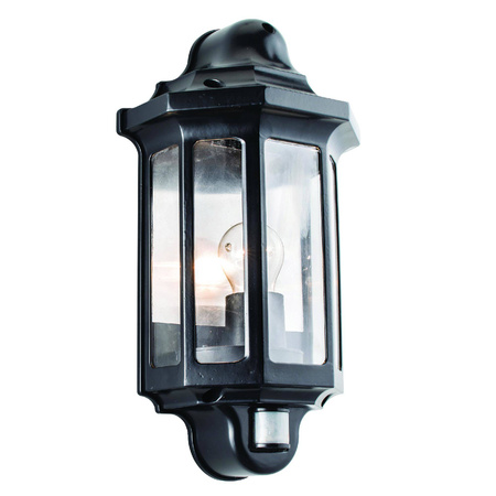 Kinkiet Traditional PIR half lantern IP44 60W (1818PIR) - Saxby