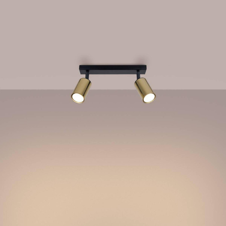 Plafon WINX 2 czarny/złoty (SL.1383) - Sollux Lighting