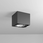 TITO C2 stropowy max. 1x13W, GU10, 230V, czarny głęboki (mat struktura) RAL 9005 (T113C2116) - Cleoni