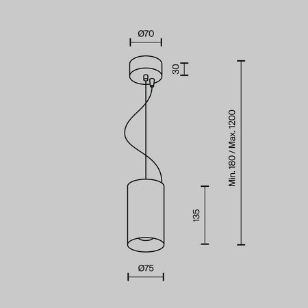 Lampa wisząca Efir (P089PL-15W3K-B) - Maytoni