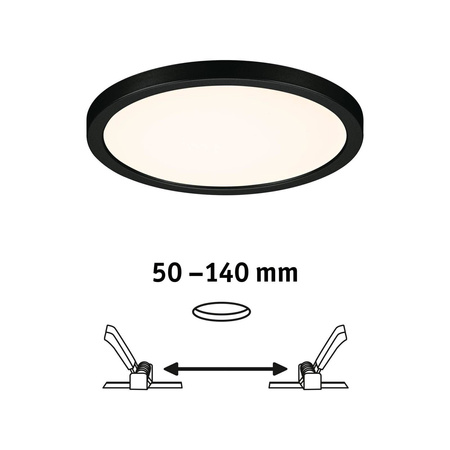 Panel Areo VariFit  175mm 2000-4000K 13W czarny IP44 230V (PL93099) - PAULMANN