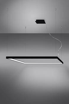 Żyrandol NELYA L czarny LED 4000K (TH.157) - Thoro Lighting