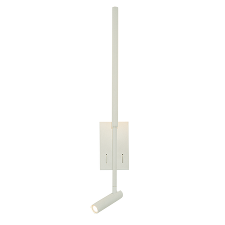 SCONCE LED LIGHT 2.5W+5W 3000K METAL-ALUMINIUM-ACRYLIC WHITE (23040 Zambelis) - Zambelis