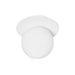BORRA A Biała Lampa Ścienna / Kinkiet (B1A11000) - Ummo