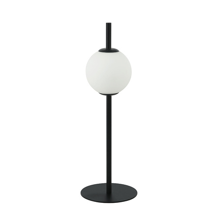 LED TABLE LIGHT 6W 3000K GLASS &METAL  WHITE+BLACK (20134 Zambelis) - Zambelis
