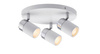 Spotlight Zyli IP44 Rondell max. 3x10W GU10 Biały/Chrom 230V Metal (PL66712) - PAULMANN