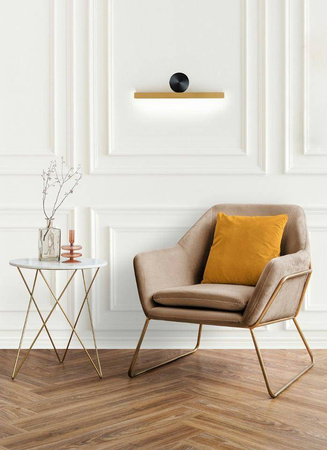 MOOSEE lampa ścienna WAND 45 złota (MSE010100290) - Moosee
