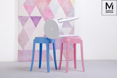 MODESTO stołek CALMAR 46 biały - polipropylen (C1070.WHITE) - Modesto Design