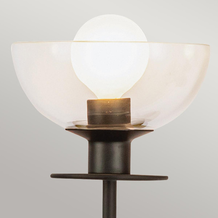 Kinkiet Sylvia - 2 źródła światła - Matowa czerń (ALM-SYLVIA-2WB-BK-CL) - Elstead Lighting
