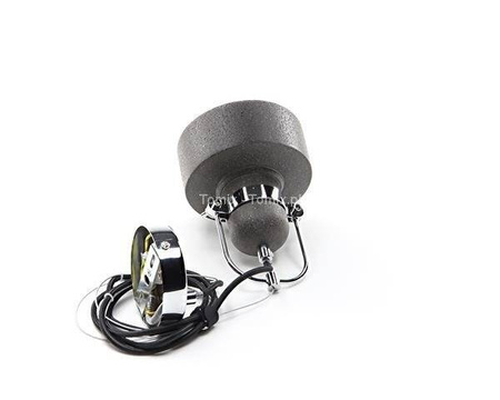 Lampa wisząca gipsowa ciemna szara PAVONIS (D342104) - żyrandol