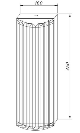 Ekskluzywny kinkiet  EXELLENT złota  szklane rurki 45 cm (ST-88022W) - Step into Design