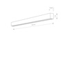 Kinkiet STRAIGHT WALL LED L (7566) - Nowodvorski