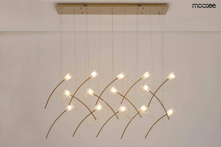Lampa wisząca TULIPPE 14 LINE złota (MSE1501100169) - Moosee