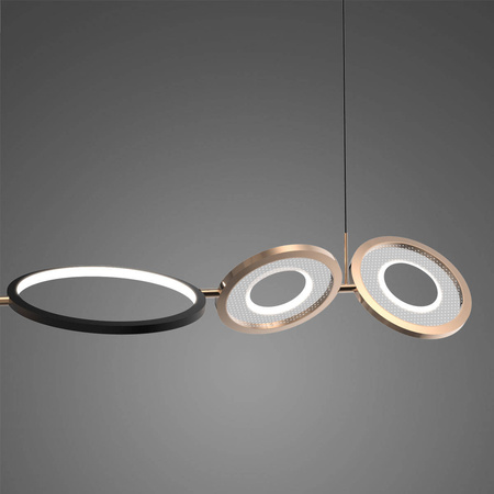 Ledowa lampa wisząca  Seppia No.4 Altavola Design  (LA115/P_98_3k_black_gold) - ALTAVOLA DESIGN