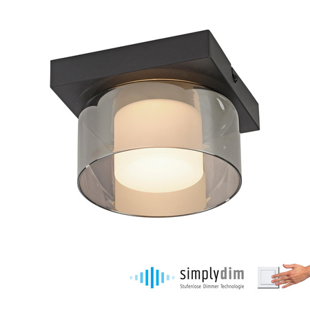 RIKA LAMPA SUFITOWA CZARNY (6162-18) - Paul Neuhaus