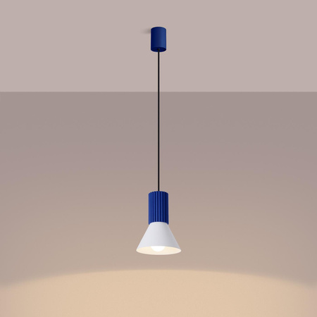 Lampa wisząca ESTRIA 1 biała/ultramaryna (SL.1874) - Sollux Lighting