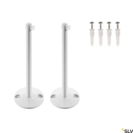 ELEMENTY KIERUJĄCE, do niskonapięciowego systemu linkowego TENSEO, długie, białe, 2 szt. (186341) - SLV
