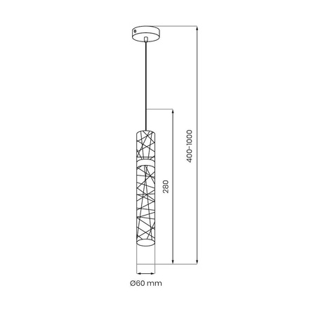 Lampa wisząca LAGOS 8W LED (ML2245) - Milagro