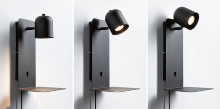 Oprawa ścienna MALENA USB-C  czarny matowy (PL71099) - PAULMANN